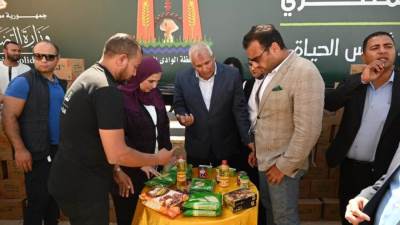 وزيرة التضامن تفتتح مشروع قرى آمنة غذائيًا بالوادي الجديد