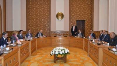 ‏جلسة مباحثات ثنائية بين وزير الخارجية ونظيره الفنزويلى بمقر الوزارة