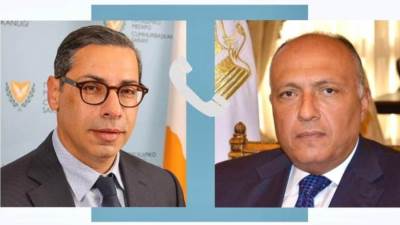 وزير الخارجية يتلقى اتصالات من وزراء خارجية قبرص والنرويج وأيرلندا