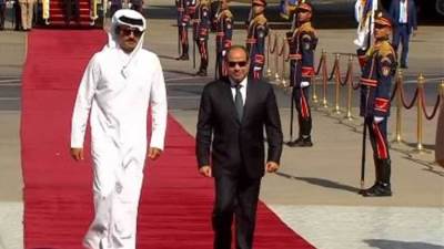 جلسة مباحثات للرئيس السيسى وأمير قطر.. وتوافق على التنسيق بكافة المستويات