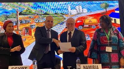 توقيع مذكرة تفاهم بين مصر وناميبيا فى مجال الإدارة المستدامة للموارد المائية