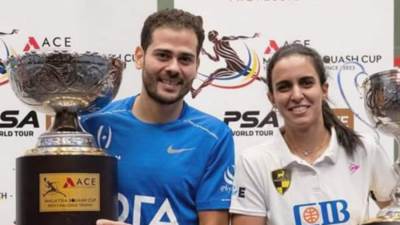 وزير الرياضة يُشيد بأبطال مصر للإسكواش بعد السيطرة علي كأس ماليزيا الدولية