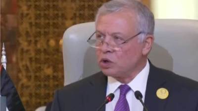 العاهل الأردني يشدد على ضرورة وقف الحرب التي ترتكب بحق أهالي غزة