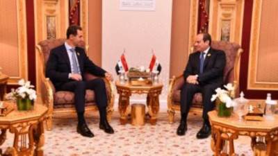 الرئيس السيسى يؤكد لـ"الأسد" حرص مصر على التسوية السياسية الشاملة لتحقيق مصالح الشعب السورى