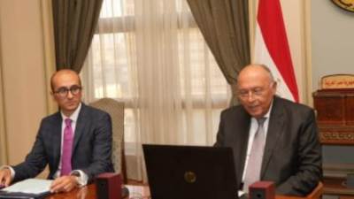 سامح شكرى يترأس الاجتماع الأخير لمجموعة قادة الأعمال بمؤتمر COP27