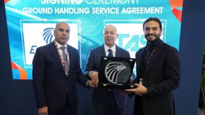 مصر للطيران للخدمـات الأرضية توقع عقد جديد مع وكيل الخدمة شركة  (TAS)