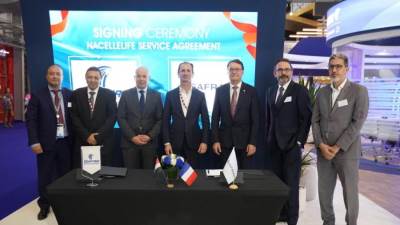 مصر للطيران توقع اتفاقية خدمة مع Safran Nacelles لصيانة عواكس دفع المحركات لطائرات A330ceo