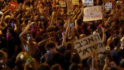 مظاهرات فى تل أبيب تطالب بإنهاء الحرب على قطاع غزة