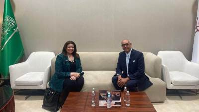 وزيرة الهجرة تصل جدة بالمملكة العربية السعودية للقاء أبناء الجالية المصرية