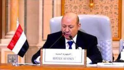 رئيس مجلس القيادة الرئاسى باليمن يشيد بموقف مصر المشرف الداعم لبلاده