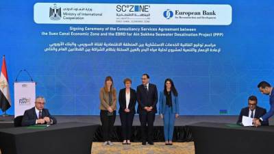 مدبولي يشهد توقيع اتفاقية الخدمات الاستشارية لمشروع تحلية مياه البحر بالعين السخنة