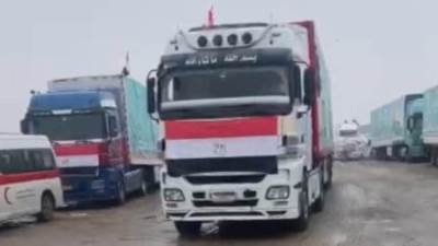 وزارة النقل: توفير أماكن لإيواء سائقي شاحنات المساعدات الإنسانية لغزة