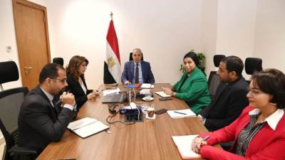 سويلم يستعرض الخطة البحثية للمركز القومى لبحوث المياه والرؤية المستقبلية للمركز 