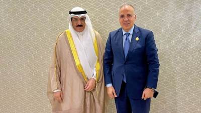 سويلم يلتقى وزير المياه الكويتى على هامش المؤتمر العربى الخامس للمياه