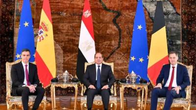 الرئيس السيسي يستقبل رئيسي وزراء أسبانيا وبلجيكا لبحث التطورات في غزة