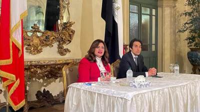 وزيرة الهجرة تلتقي أقطاب وأبناء الجالية المصرية بالعاصمة الإيطالية روما