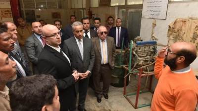 وزير العمل يزور مركز تدريب مهني شرق النيل ببني سويف..ويوجه بسرعة تطويره