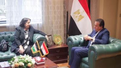 وزير الصحة يستقبل نظيرته الفلسطينية لمناقشة احتياجات الجانب الفلسطيني وتعزيز الدعم الطبي المقدم