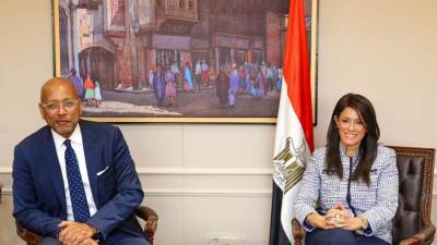 المشاط تلتقي نائب رئيس الوكالة الدولية لضمان الاستثمار(MIGA)  خلال زيارته لمصر