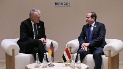 السيسي يبحث مع الرئيس الليتواني تعزيز التعاون بين البلدين