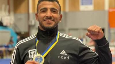 وزير الرياضة يهنئ كيشو لفوزه بالميدالية الذهبية في بطولة السويد الدولية