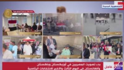 انطلاق تصويت المصريين بأوزبكستان وباكستان وأفغانستان باليوم الثالث للانتخابات