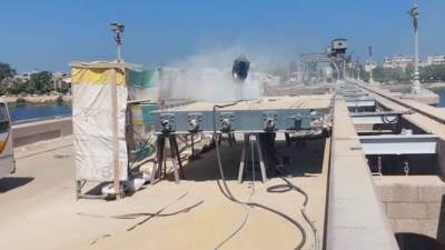 سويلم يتابع تنفيذ المرحلة الثانية من "مشروع تأهيل قناطر ادفينا" الواقعة على نهر النيل