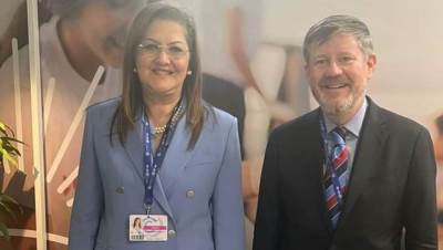 وزيرة التخطيط تلتقي بنائب رئيس شئون الشرق الأوسط بغرفة التجارة الأمريكية