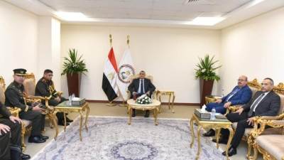 وزير الدولة للإنتاج الحربي يبحث مع مسئولين دوليين التعاون فى التصنيع العسكرى