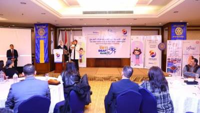 القباج تشهد مراسم إشهار أول نادى روتارى للصم وضعاف السمع بالمنطقة الروتارية