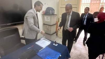 وزير التموين يدلي بصوته بالأنتخابات الرئاسية اليوم