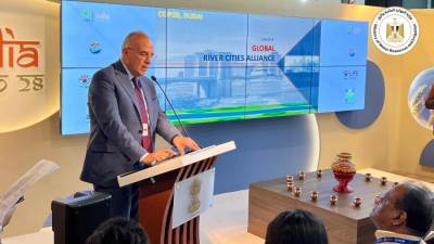 سويلم يشارك فى جلسة "إطلاق التحالف العالمي للمدن النهرية" والمنعقدة ضمن فعاليات مؤتمر المناخ