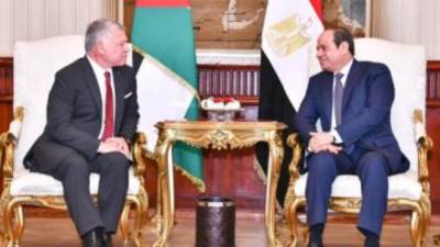 العاهل الأردني يشيد بدور مصر بشأن رفض تهجير الفلسطينيين