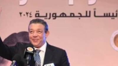 المرشح الرئاسى حازم عمر يهنئ الرئيس السيسى بفوزه فى انتخابات الرئاسة