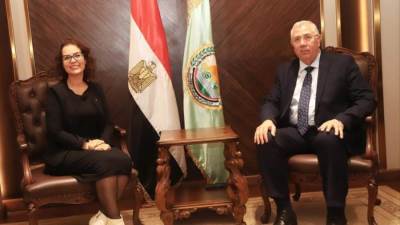 وزير الزراعة يبحث مع المجموعة الاستشارية الدولية للبحوث الزراعية سبل التعاون