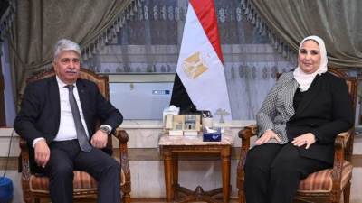 القباج و وزير التنمية الاجتماعية الفلسطيني يبحثان احتياجات الأشقاء الفلسطينيين