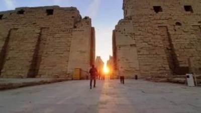 تعامد الشمس على مقصورة قدس الأقداس بمعابد الكرنك