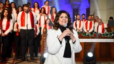 وزيرة الهجرة تشهد الاحتفال السنوي لعيد الميلاد المجيد بكنيسة السيدة العذراء
