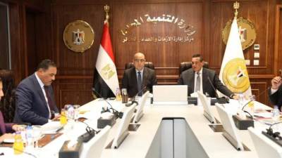 وزيرا التنمية المحلية والإسكان يتابعان مع محافظ مطروح الموقف التنفيذي للمشروعات الجارية