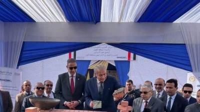 "المصيلحى" يضع حجر أساس لثالث مخزن استراتيجي على مستوى الجمهورية