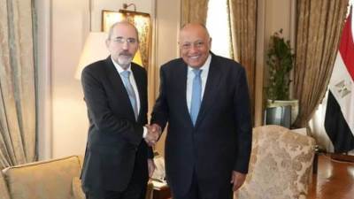 وزير الخارجية يستقبل نظيره الأردني بمقر وزارة الخارجية