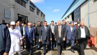 وزيرا التنمية المحلية و الزراعة ومحافظ بورسعيد يتفقدون محطة تسمين الماشية و المجزر الآلي