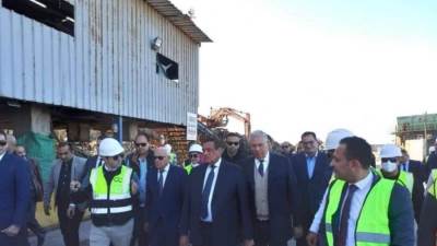 وزيرا التنمية المحلية والزراعة ومحافظ بورسعيد يتفقدون مصنع تدوير القمامة