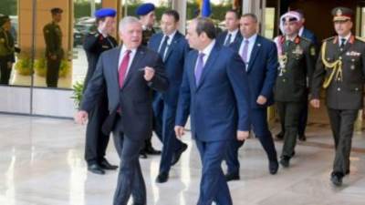 الرئيس السيسى وعاهل الأردن يجددان رفضهما التام لمحاولات تصفية قضية فلسطين