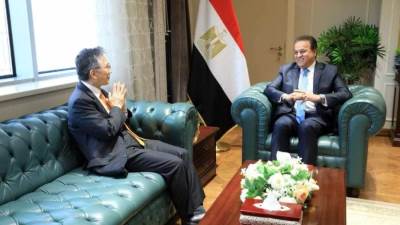 وزير الصحة يستقبل السفير الياباني ووفد "الجايكا" لبحث التعاون