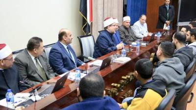 وزير الأوقاف ورئيس التنظيم والإدارة يتفقدان الاختبارات الشفوية للأئمة والخطباء