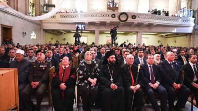 وزيرة التضامن تشارك الطائفة الإنجيلية بمصر الاحتفال بعيد الميلاد المجيد