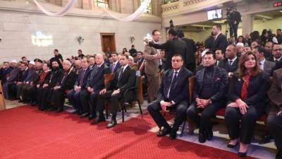 وزير التنمية يشارك في احتفالية الكنيسة الإنجيلية بعيد الميلاد المجيد بكنيسة قصر الدوبارة