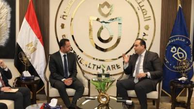 رئيس هيئة الرعاية الصحية يلتقي وفد شركة ڤودافون لتعزيز الشراكة الاستراتيجية