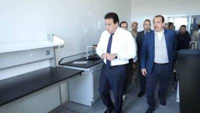 وزير الصحة يتفقد مشروع إنشاء مجمع المعامل المركزية بمدينة بدر بتكلفة 1.375 مليار جنيه 